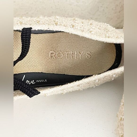 Rothy’s The Max Square Toe Mary Jane ballet Flats in cream. 10.5 - Picture 8 of 17